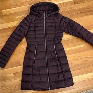 Lululemon Down Jacket in Dark Maroon size 4
